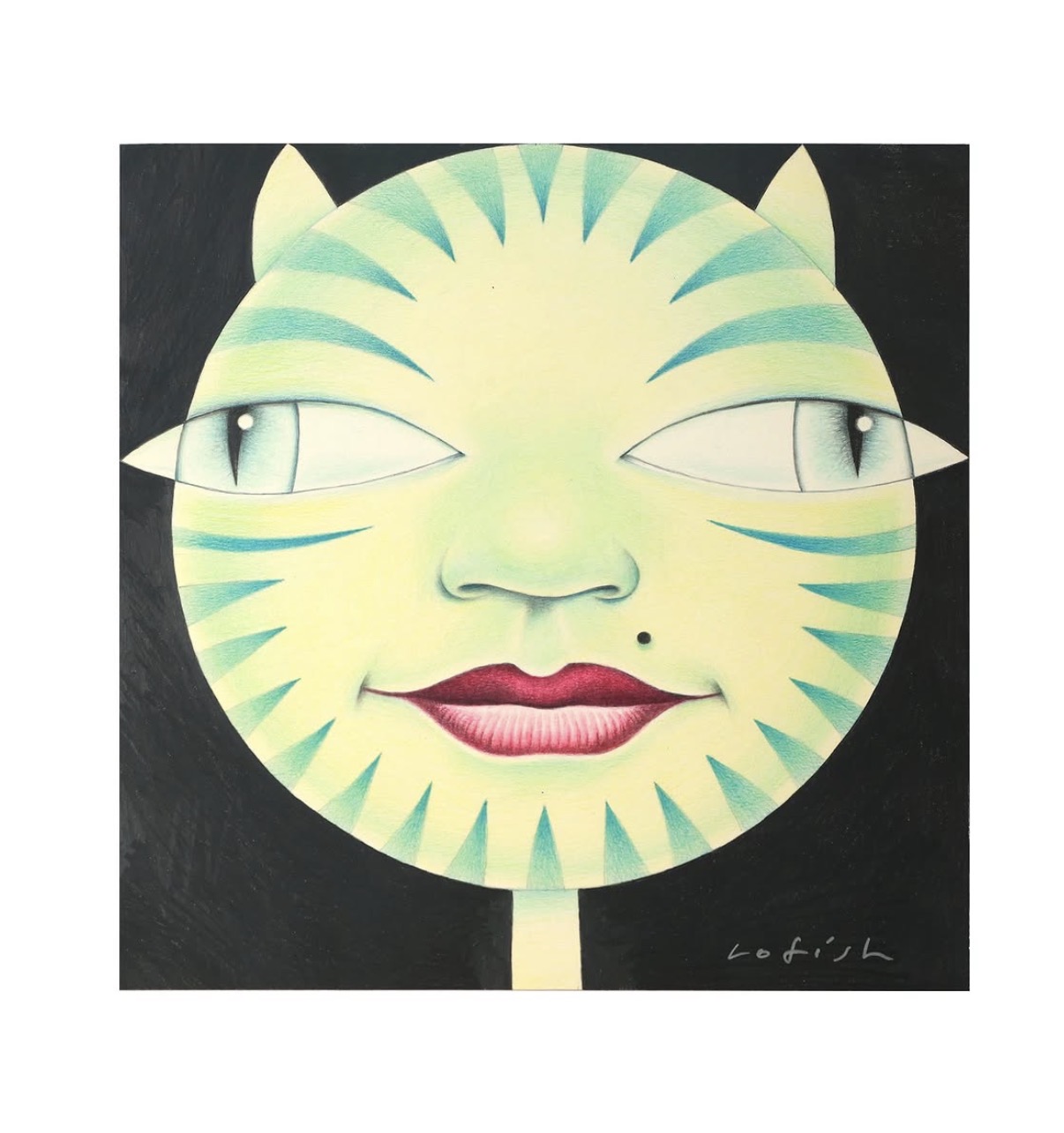 Obra original de Lofish, 40x40 lápiz